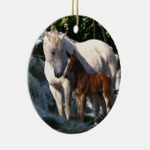 Fantastische paarden: Waterval Keramisch Ornament (Rechts)