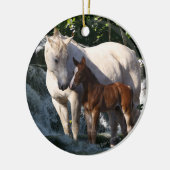 Fantastische paarden: Waterval Keramisch Ornament (Links)