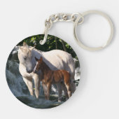 Fantastische paarden: Waterval Sleutelhanger (Achterkant)