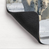 Fantastische paarden: Winter Wonderland Muismat (Hoek)