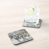 Fantastische paarden: Winter Wonderland Onderzetter (Rechterzijde)