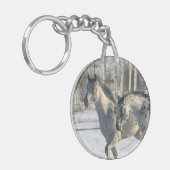 Fantastische paarden: Winter Wonderland Sleutelhanger (Voorkant Links)