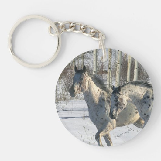 Fantastische paarden: Winter Wonderland Sleutelhanger (Voorkant)