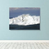 Fantastische paarden: Zee Canvas Afdruk (Insitu (Houten vloer))