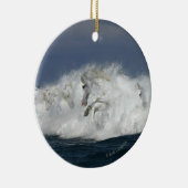Fantastische paarden: Zee Keramisch Ornament (Rechts)