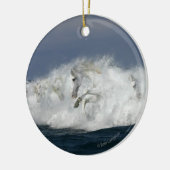 Fantastische paarden: Zee Keramisch Ornament (Links)