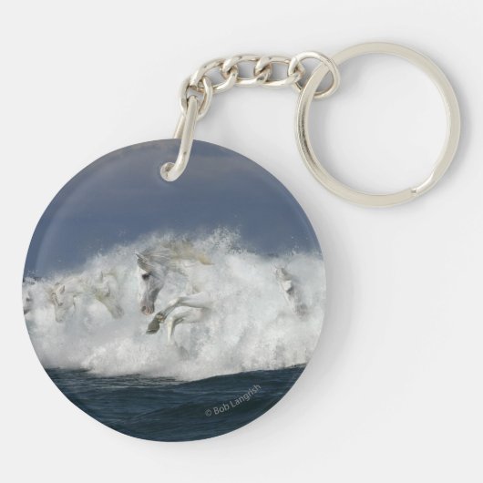 Fantastische paarden: Zee Sleutelhanger (Achterkant)