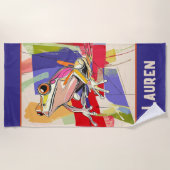 Fantastische Paarse kikkerkunst Strandlaken (Voorkant)