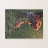 Fantastische paddenstoel in het bos legpuzzel (Horizontaal)