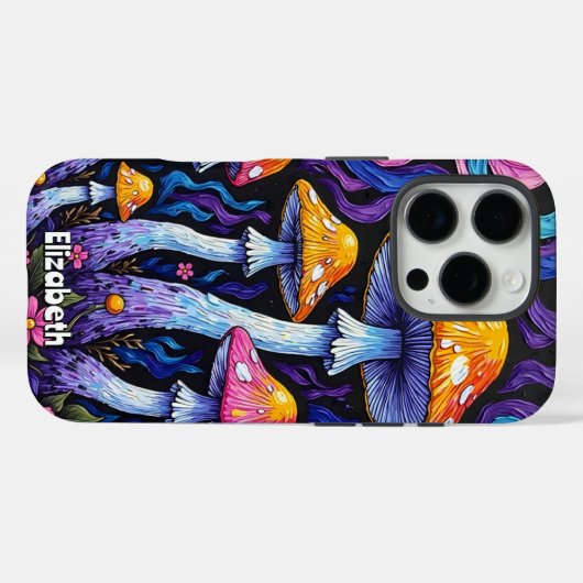 Fantastische paddenstoelentuin Case-Mate iPhone case (Achterkant (horizontaal))