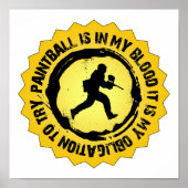 Fantastische Paintball Seal Poster (Voorkant)