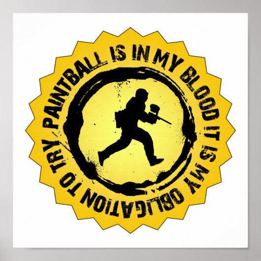 Fantastische Paintball Seal Poster (Voorkant)