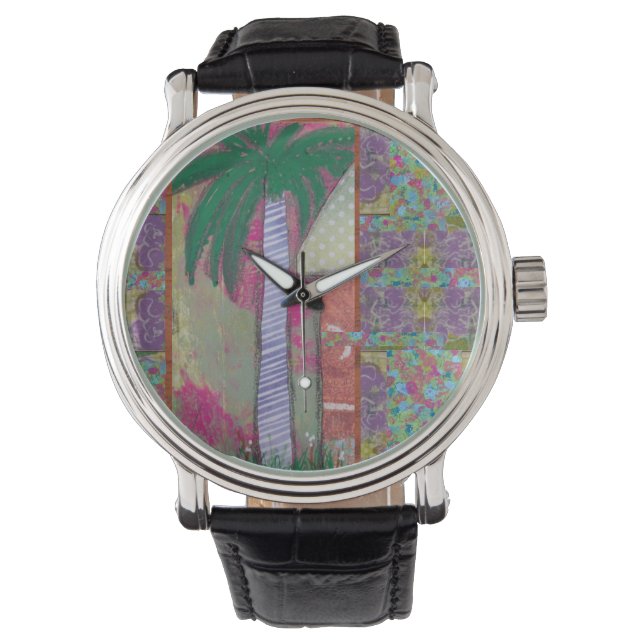 Fantastische palmboom horloge (Voorkant)