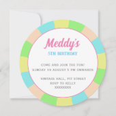 Fantastische pastel retro kinderfoto  kaart (Voorkant)