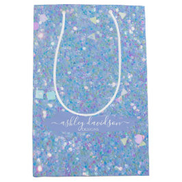 Fantastische Periwinkle Glitter Zakjes voor Zakeli Medium Cadeauzakje