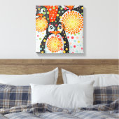 Fantastische pinguïns canvas afdruk (Insitu (Slaapkamer))