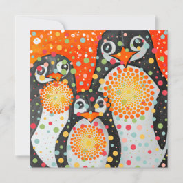 Fantastische pinguïns feestdagenkaart