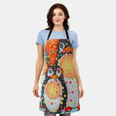 Fantastische pinguïns schort (Gedragen)