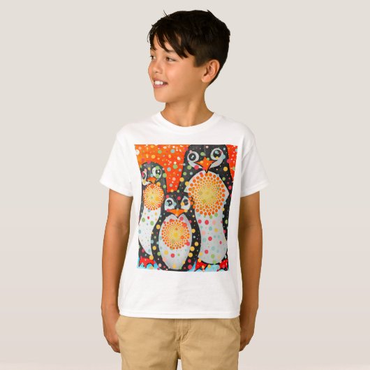 Fantastische pinguïns t-shirt (Voorkant volledig)