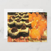 Fantastische Pinxtos in San Sebastian Briefkaart (Voorkant / Achterkant)