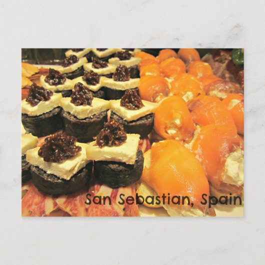 Fantastische Pinxtos in San Sebastian Briefkaart (Voorkant)