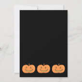 Fantastische pompoen. Halloween. Kaart (Achterkant)