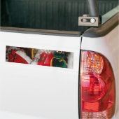 Fantastische prettige kerst, kleurrijke seizoensid bumpersticker (Op Truck)