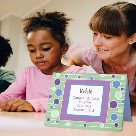 Fantastische rapportkaartjes! kaart