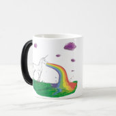Fantastische regenboog kotsen eenhoorn cup magische mok (Voorkant links)