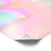 Fantastische regenboogachtergrond. Vectorillustrat Foto Afdruk (Hoek)