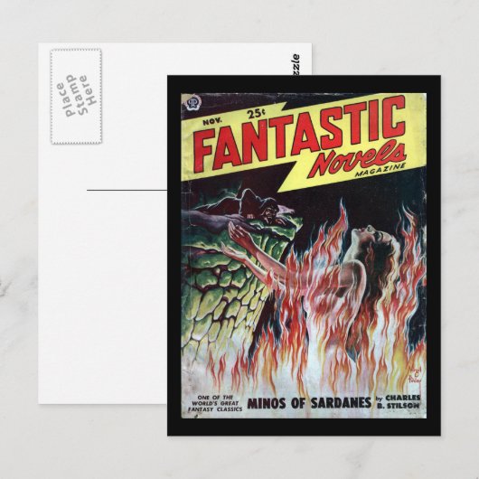 Fantastische romans v03 n04 (1949-11.Popular)_Pulp Briefkaart (Voorkant / Achterkant)