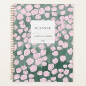 Fantastische Roze Bloemige Planner (Voorkant)