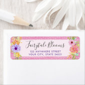 Fantastische Rozen en roze houtrem Etiket (Insitu)