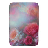 Fantastische Rozen gekleurd in perzikkleurig  bota Badmat (Voorkant Verticaal)