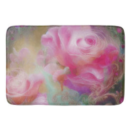 Fantastische Rozen gekleurd in roze  botanisch Badmat