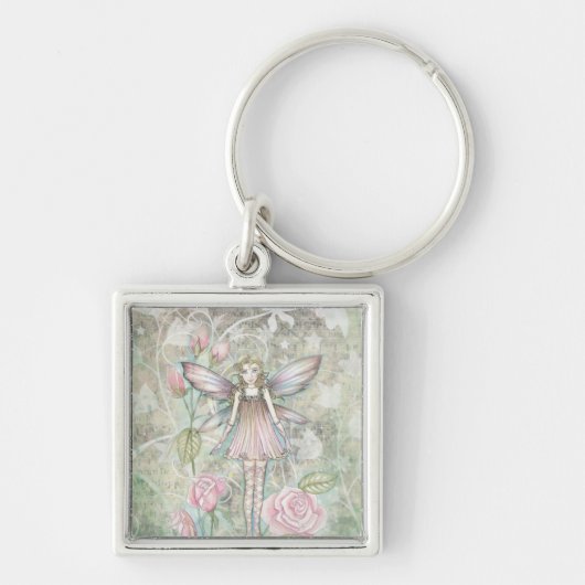 Fantastische Rozenfee Sleutelhanger (Voorkant)