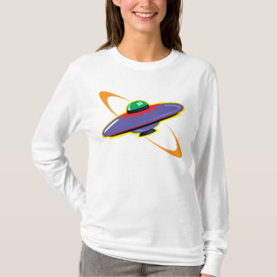 Fantastische ruimteschip/UFO-vlucht T-shirt