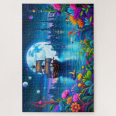 Fantastische scènes in levendige kleuren legpuzzel (Verticaal)