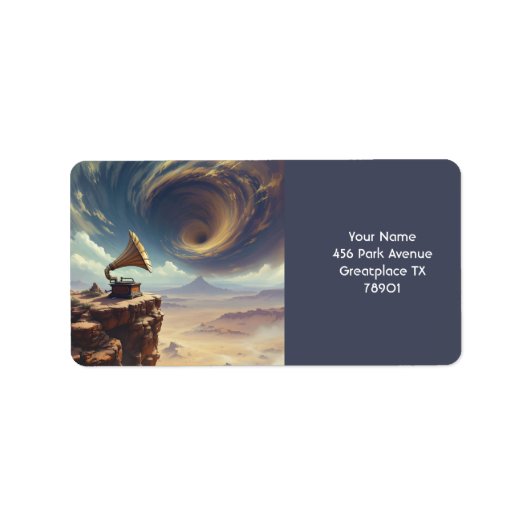 Fantastische Schattigee muziek uit de woestijn Etiket (Voorkant)