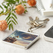 Fantastische Schattigee muziek uit de woestijn Sleutelhanger (Zijkant)