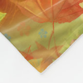 Fantastische schoonheidsvrouw herfst fleece deken (Hoek)