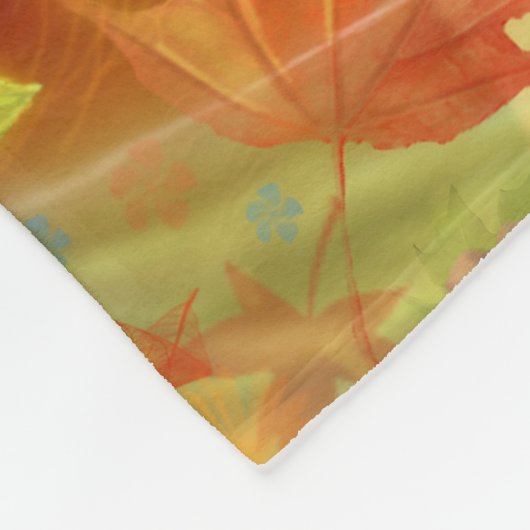 Fantastische schoonheidsvrouw herfst fleece deken (Hoek)