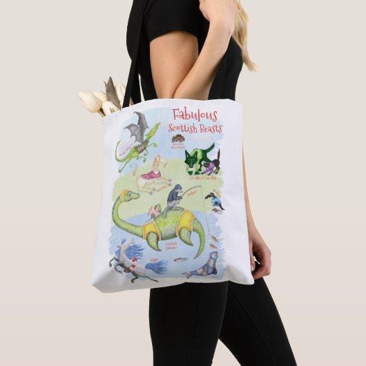 Fantastische Schotse Beasts boodschappentas Tote Bag (Dichtbij)