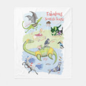 Fantastische Schotse Beasts kinderen fleece deken (Voorkant)