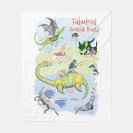 Fantastische Schotse Beasts kinderen fleece deken