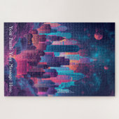 Fantastische skyline wolkenkrabbers legpuzzel (Horizontaal)