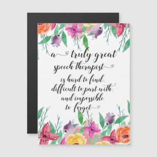 Fantastische spraaktherapeut bedankt SLP