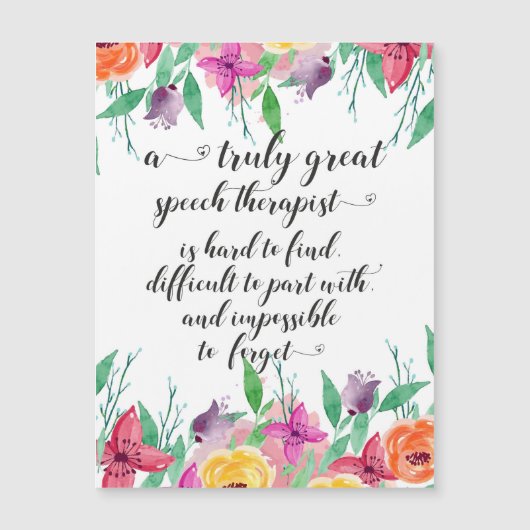 Fantastische spraaktherapeut bedankt SLP (Voorkant)