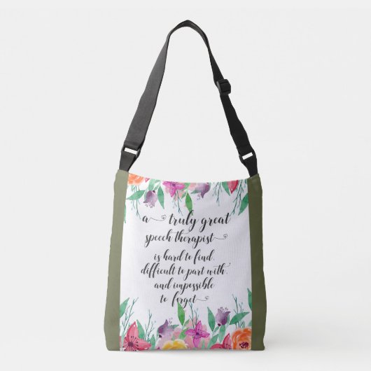 Fantastische spraaktherapeut bedankt SLP Crossbody Tas (Voorkant)