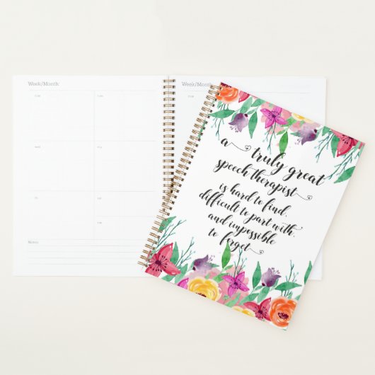 Fantastische spraaktherapeut bedankt SLP Planner (Display)